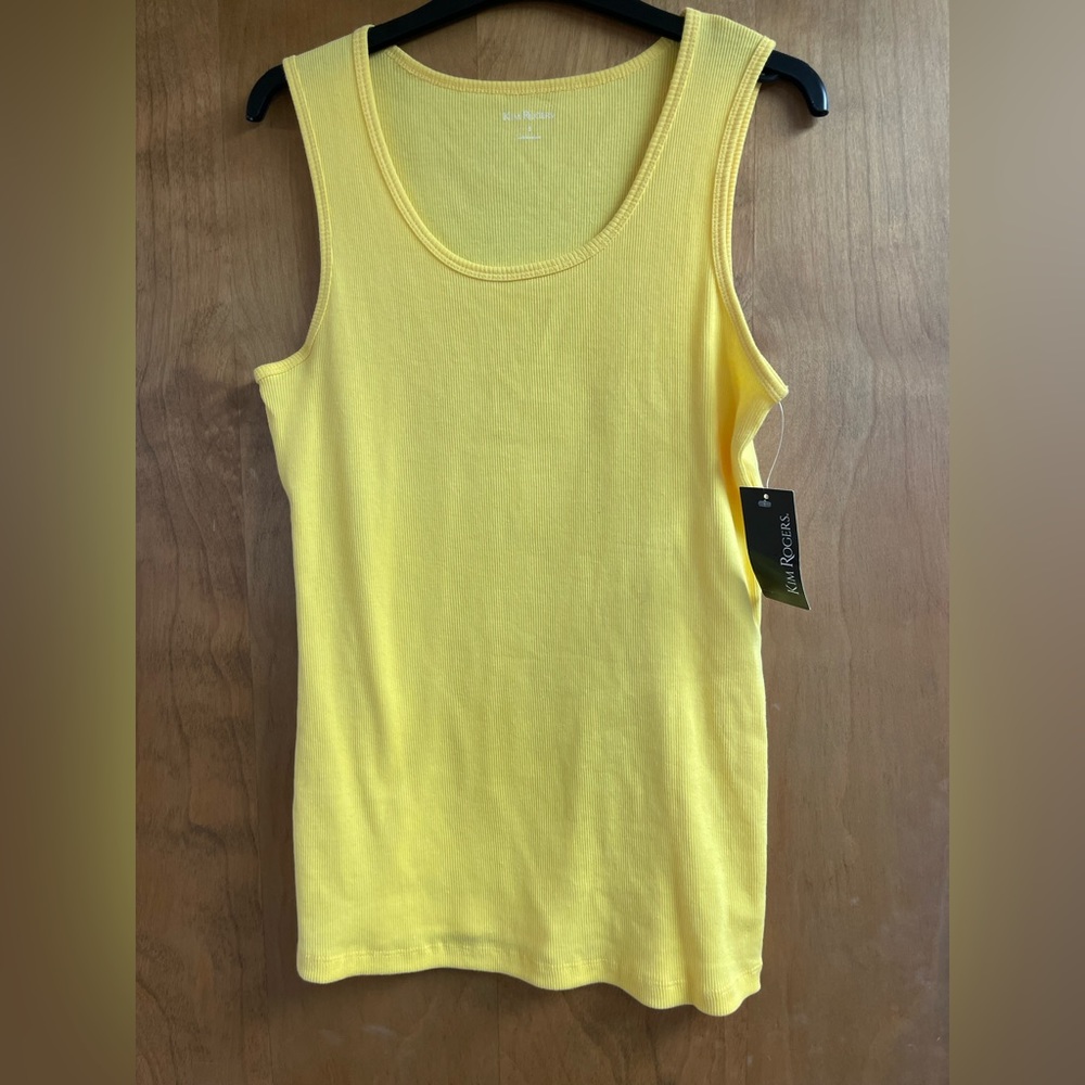 Kim Rogers Yellow Tank Top NWT - Picture 7 of 7
